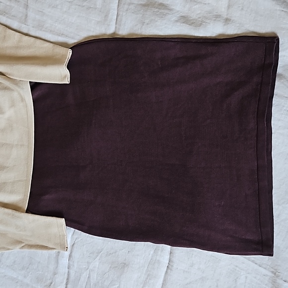 Taylor Knit Sweater Tank Dress With Long Sleeve Crop Top Cowl Neck Size Small - Picture 12 of 16